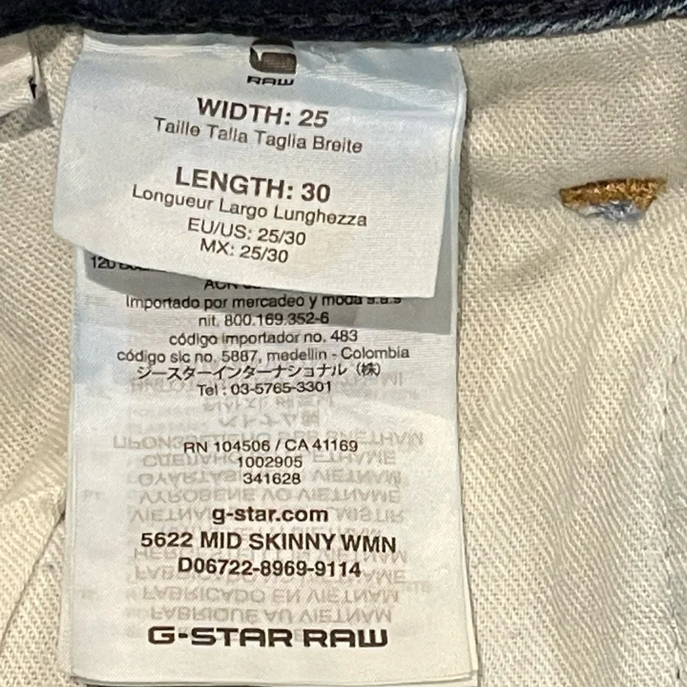 G-Star Raw Light Vintage Destroyed Skinny Women’s Jeans size 25/30 Strechy
